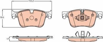 OEM Pastillas De Freno Delanteras Gdb2193 Trw