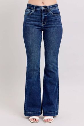 Judy Blue High Rise Flare Jeans In Blue