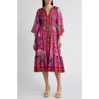 Kobi Halperin Reese Cotton Dress in Pink Multi at Nordstrom, Size X-Small