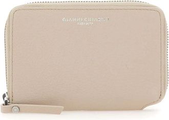 Gianni Chiarini Dollaro Portemonnee - Dames - Portefeuilles - Beige - ONE Size - Leer - Accessoires