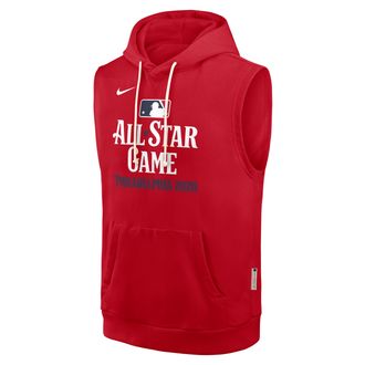 Nike 2026 All-Star Game Authentic Collection Nike Mens Dri-FIT MLB Sleeveless Pullover Hoodie in Red | 03B462QASG-8KP