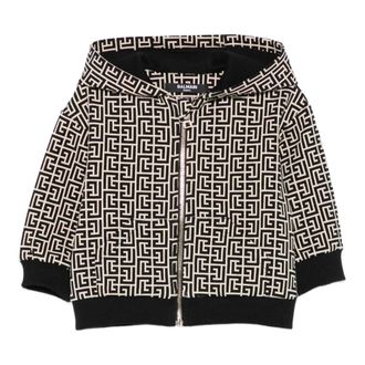 Balmain Monogram Hoodie - male - Balmain - Kids Sweatshirts - Multicolor - 18 M - Kids