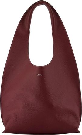 A.P.C. Shoulder Bags - Dames - Shoppers - Rood - ONE Size - Tassen