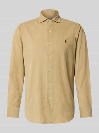 Polo Ralph Lauren Regular Fit Freizeithemd mit Logo-Stitching Modell CORDUROY in Beige, Gr&ouml;&szlig;e XXL