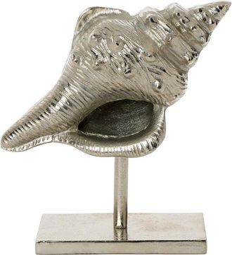 Tozai Home Home Antiqued Conch Shell Sculpture On Stand