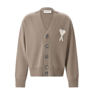 Ami Cardigans, male, Brown, Size: 2XL Cardigan