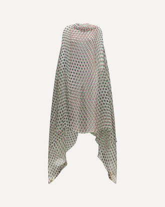 Dries Van Noten Abito a pois con design a mantella Woman M