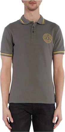 Versace Jeans Couture T-shirts en Polos Groen - Heren - Polos - Groen - XL - Tops