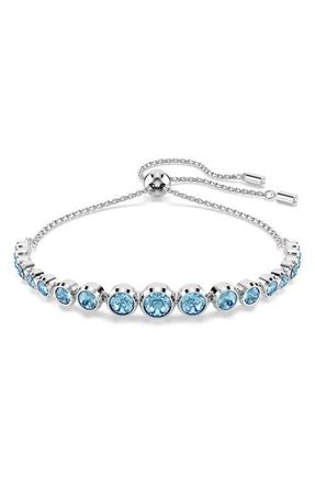 Swarovski Imber Crystal Slider Bracelet in Blue at Nordstrom, Size Medium