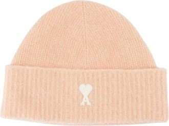 Ami Wol Beige Hoed Alpaca - Dames - Hoeden - Beige - 2XS - Wol - Accessoires