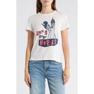 Junk Food Punk Over Heels Graphic T-Shirt in Vintage White at Nordstrom, Size X-Small