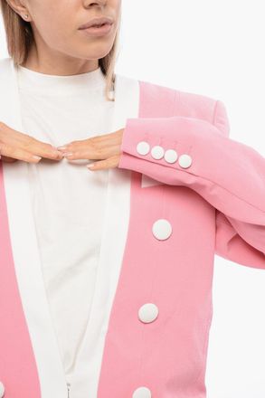 Balmain Giacca Crepe De Chine Strutturata Balmain