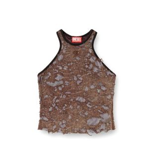 Diesel Tops, Dames, Bruin, XS, T-Ilm Tank Top