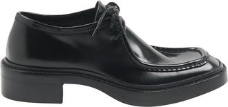 Saint Laurent Laced Shoes, male, Black, Size: 8 1/2 US Wesh Lace Up