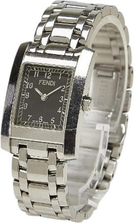 Fendi Pre-owned Watches, female, Black, Size: ONE SIZE Pre-owned Stainless Steel watches