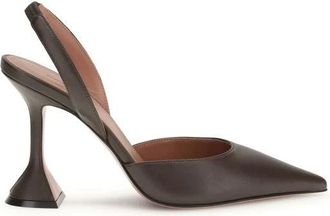 Amina Muaddi Schoenen, Dames, Bruin, 36 EU, Su&egrave;de, Holli 95mm Pointed Slingback Pumps