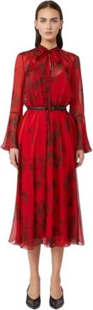 Max Mara Midi Jurk - Dames - Casual kleedjes - Rood - S - Kleedjes