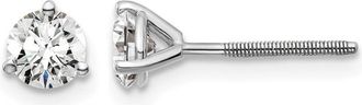 Diamond2Deal 14k Gold 3/4 ct Round Lab Grown Diamond Stud Earrings Screw Back VS Clarity, D-E Color