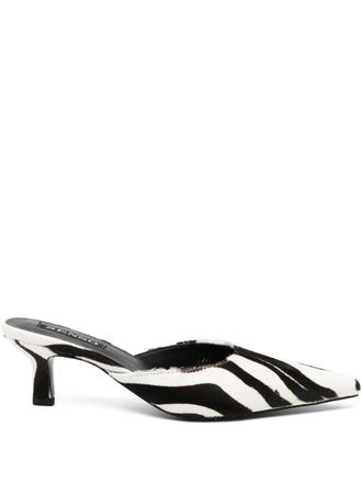 Senso 60mm Milly I mules - women - Pony Fur/Leather/Resin - 40 - Neutrals