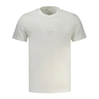 Guess T-Shirts, male, White, Size: XL Small Logo T-shirt