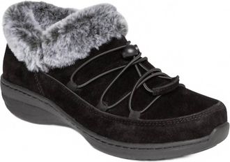 Aetrex Womens Chrissy Arch Support Slip-On Ankle Booties In Black
