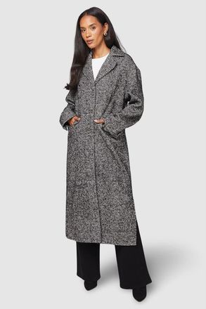 Wallis Collared Cuff Detail Maxi Coat in Black at Nordstrom, Size 12