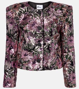 Self Portrait Sequined jacket