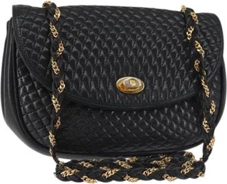 Bally Pre-owned - Dames - Vintage Schoudertas - Zwart - ONE Size - Leer - Vintage