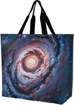 Generic Planet Stars And Galaxy Tote Bag Durable Carry Bag Lightweight Shoulder Bags For Yoga Beach Picnic