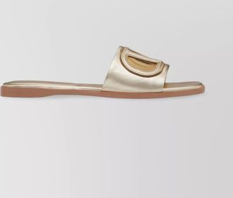 Valentino Garavani vlogo signature leather slides