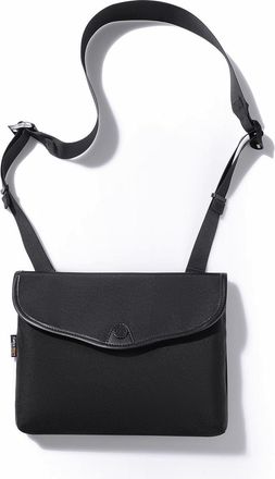 Generic Professional Messenger Bag, Black Nylon Crossbody Shoulder Bag for Men, 28 x 20 x 3 cm, Tablet Compatible Storage with Multiple Compartments (Black)