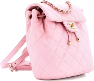 Chanel Urban Spirit NM gewatteerde Caviar mini-rugzak - Roze