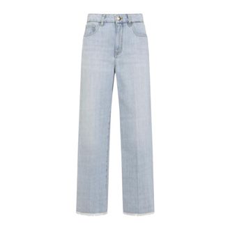 Giambattista Valli Straight Jeans, female, Blue, Size: XS Blue Jeans for Women Aw25