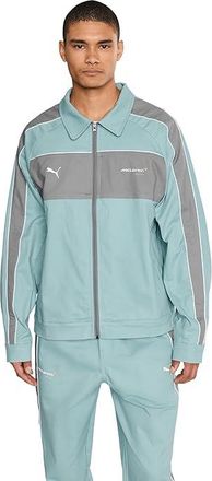 Puma Mclaren Racing Lifestyle Coach T7 Jacket Mens Coat Seafoam : 2XL, Cotton/Elastane/Twill