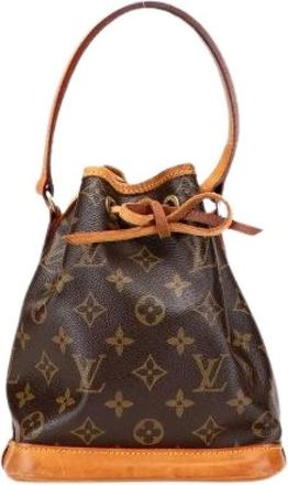 Louis Vuitton Pre-owned Bucket Bags, female, Brown, Size: ONE SIZE Pre-owned Canvas handbags