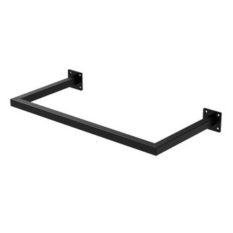 ML Design Perchero De Pared 60 X 30 Cm Negro De Acero Inoxidable Para Vestidor O Armario Barra De Almacenamiento Hasta 50kg Perchero Para Ropa Toallas O Utensil