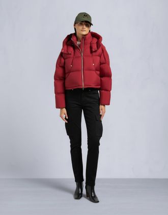 Moose Knuckles Womens Akai Cropped Puffer