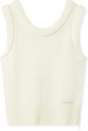 Axel Arigato Marla Vest - Dames - Ronde hals truien - Beige - L - Wol - Truien & Vesten