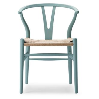 Carl Hansen & S&oslash;n CH24 Soft Wishbone Chair Ilse Crawford, Buche soft pewter / Naturgeflecht