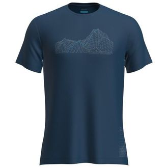 Icebreaker Merino 125 Cool-Lite Sphere S/S Tee Beta Funktionsshirt f&uuml;r Herren | blau