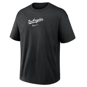 Nike Los Angeles Dodgers City Name Max90 Nike Mens MLB T-Shirt in Black | 04T600ALD-20N