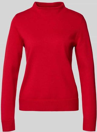 Betty Barclay Strickpullover aus Viskose-Mix mit Stehkragen in Rot, Größe 38