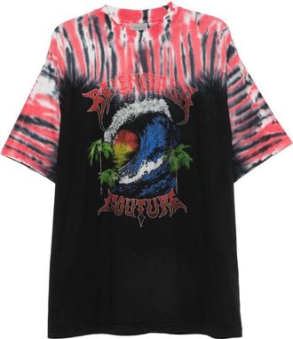 Balenciaga Tie-dye Graphic-print T-shirt