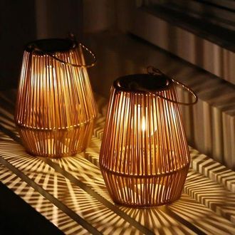 OEM Dos Juegos De L&aacute;mparas Solares De Rat&aacute;n, Faroles Solares Para Exteriores, L&aacute;mparas Solares Para Jard&iacute;n, Impermeables Ip55, Aptas Para Jardines, Patios