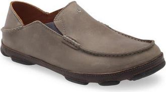 Olukai Moloa Slip-On in Ash/Dk Wood at Nordstrom, Size 13