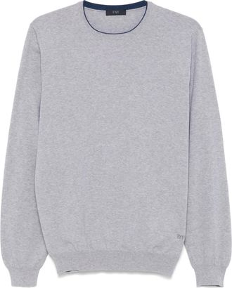 Fay Top in maglia fine - Grigio