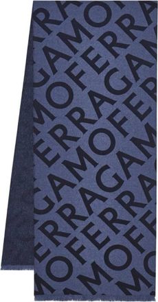 Ferragamo Reversible Logo Wool Scarf