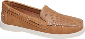 Pierre Dumas Womens Campa-1 Boat Loafers In New Tan