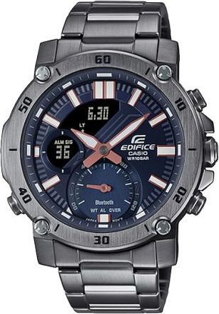 Casio Casio Edifice Limited Edition Analog-Digital Watch Grey Metallic Blue ECB-20YDC-1A