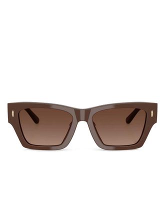 Tory Burch Occhiali da sole squadrati - Marrone